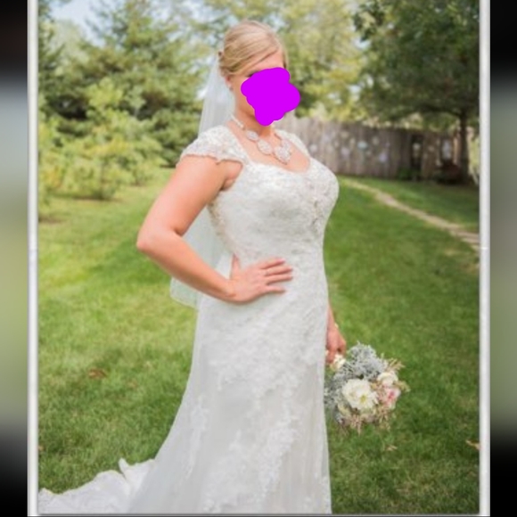 Justin Alexander wedding dress style 9733 size 20 - Picture 1 of 12